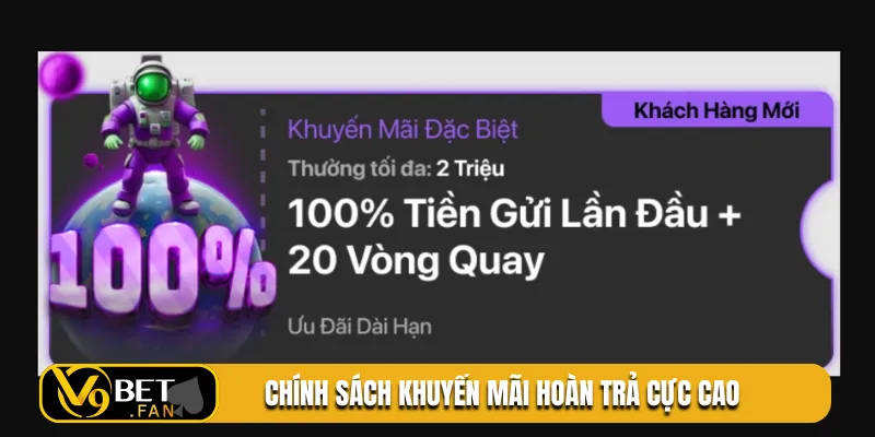 Chính sách khuyến mãi hoàn trả cực cao