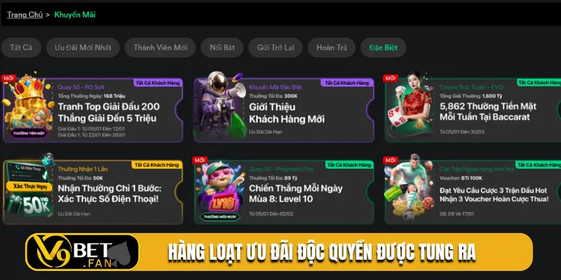 Hàng loạt ưu đãi độc quyền được tung ra