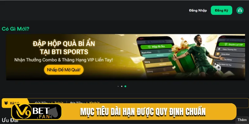 Mục tiêu dài hạn được quy định chuẩn