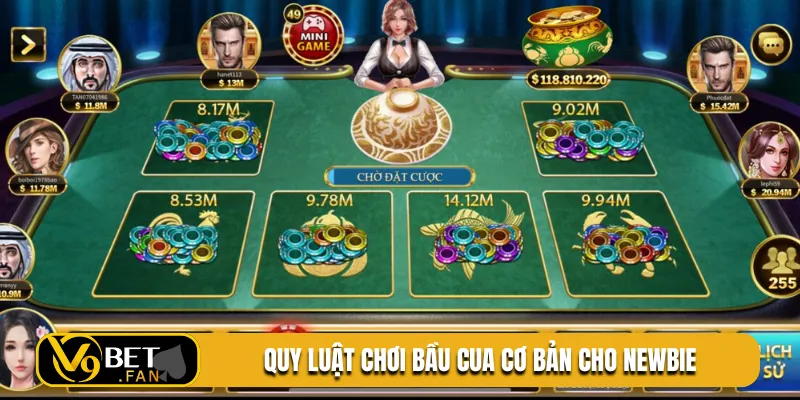 Quy luật chơi bầu cua cơ bản cho newbie