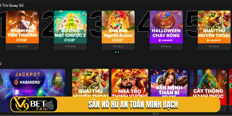 Săn nổ hũ an toàn minh bạch