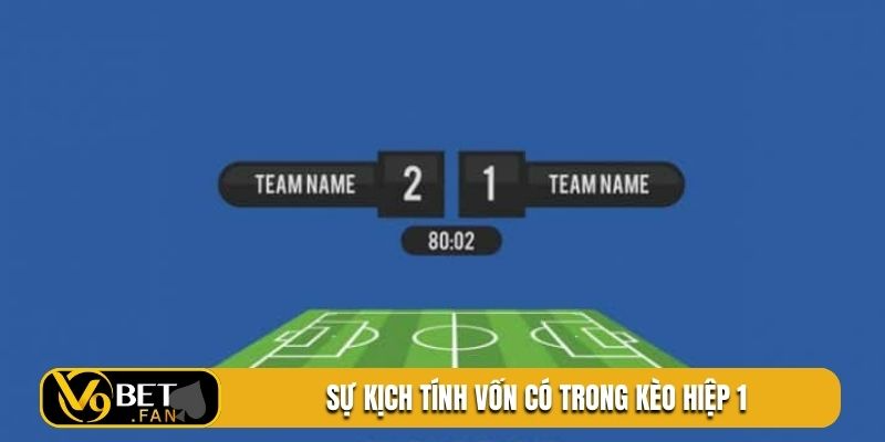 Sự kịch tính vốn có trong kèo hiệp 1
