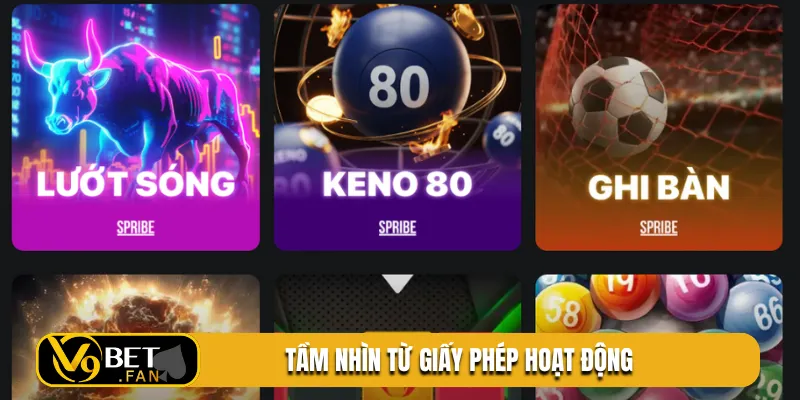 Tầm nhìn từ giấy phép hoạt động