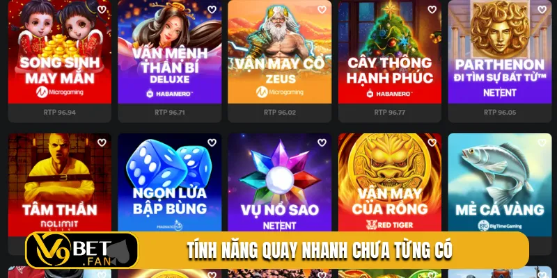 Tính năng quay nhanh chưa từng có